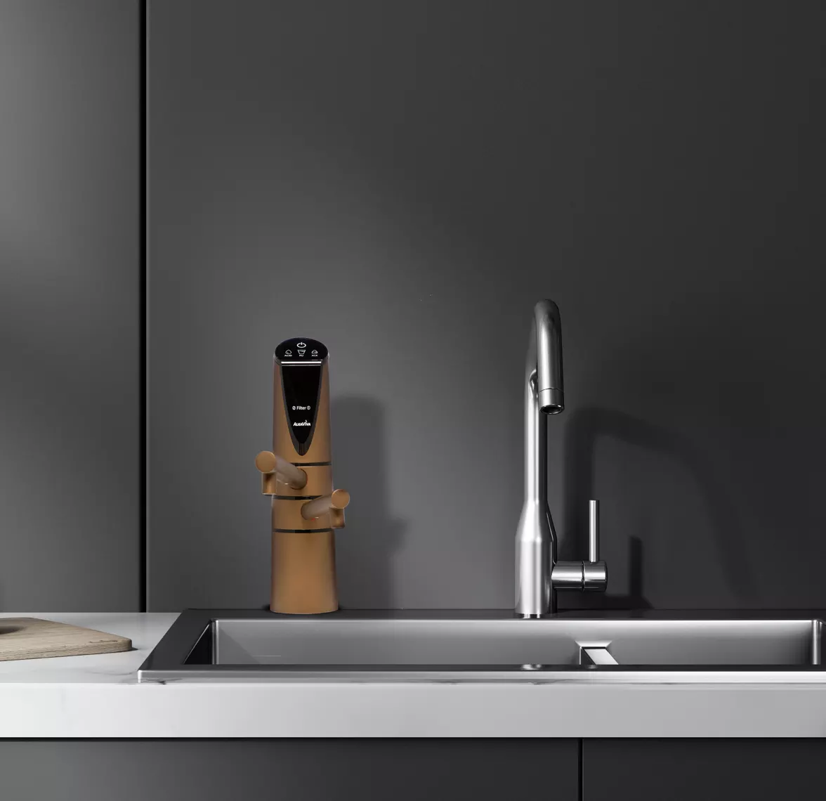 Delphi H2 Under Sink Water Ionizer-Copper. www.AquaBreezeStore.com